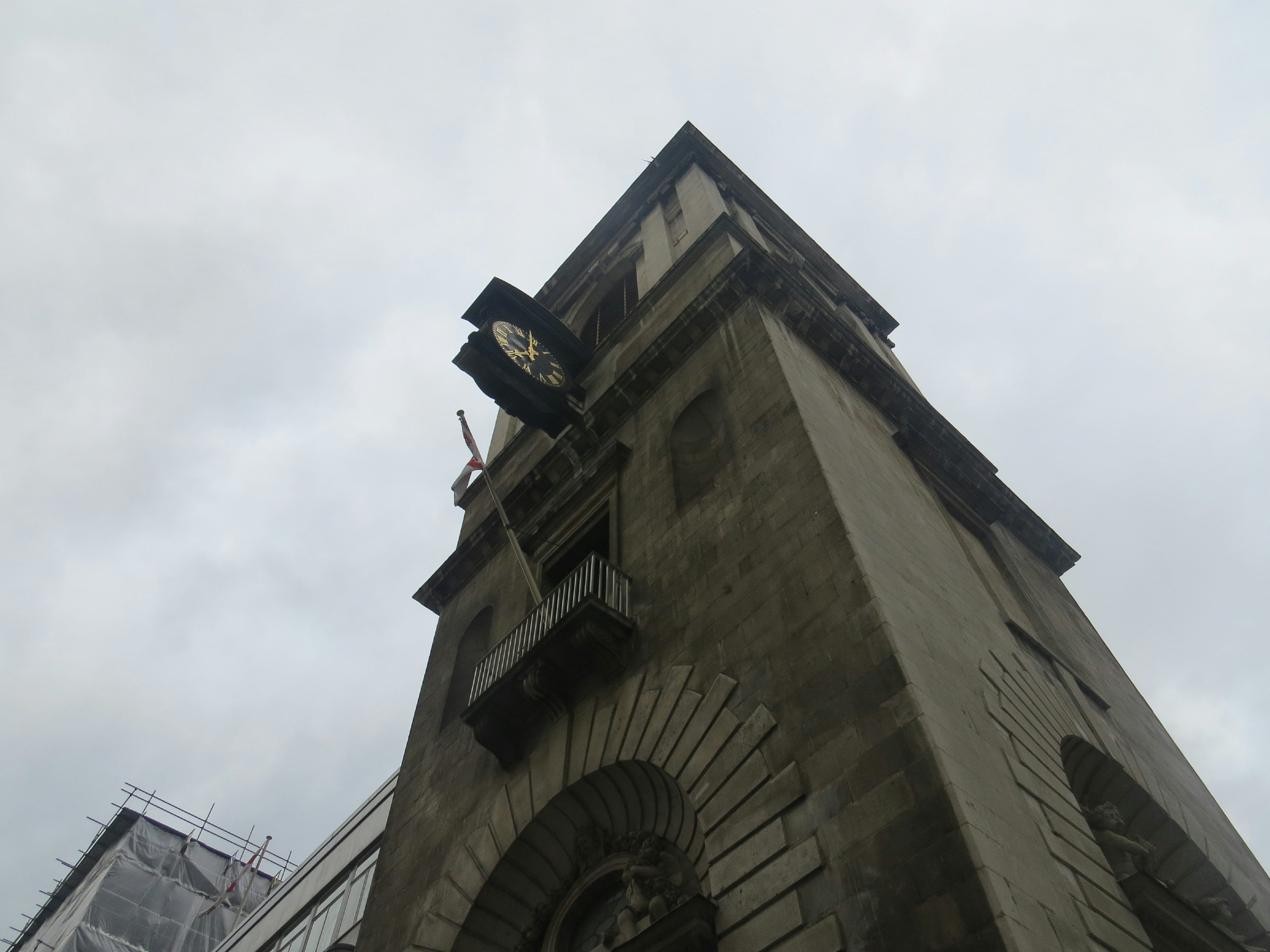 The exterior of St Mary-le-Bow, an old church in the City of London