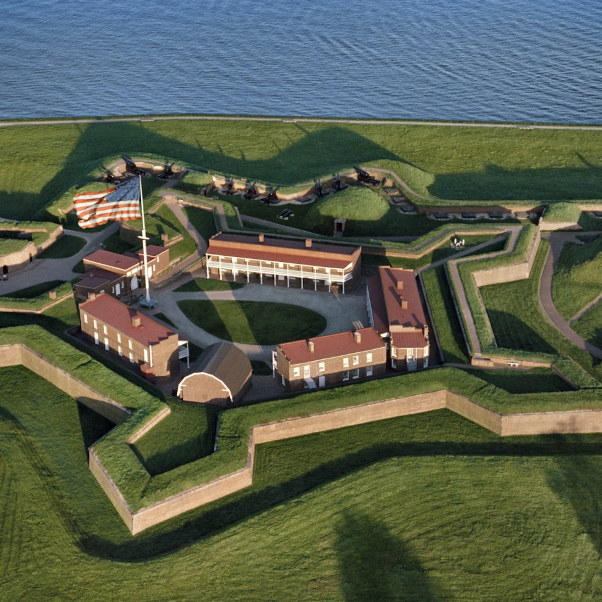 Fort McHenry National Monument and Historic Shrine, The Star Fort.Home of The Star Spangled Banner American National Anthem.