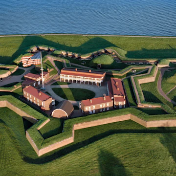 Fort McHenry National Monument and Historic Shrine, The Star Fort.Home of The Star Spangled Banner American National Anthem.