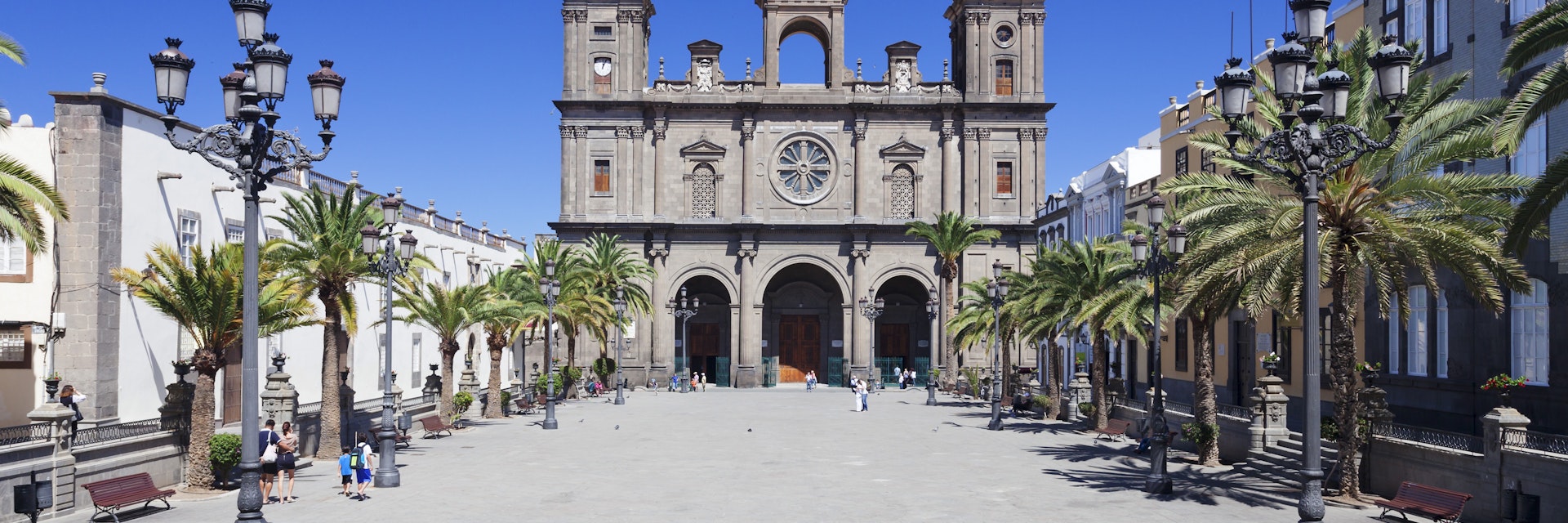 Santa Ana Cathedral, Plaza Santa Ana, Vegueta Old Town, Las Palmas, Gran Canaria, Canary Islands, Spain, Europe