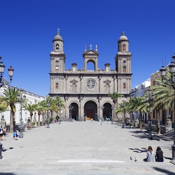 Santa Ana Cathedral, Plaza Santa Ana, Vegueta Old Town, Las Palmas, Gran Canaria, Canary Islands, Spain, Europe