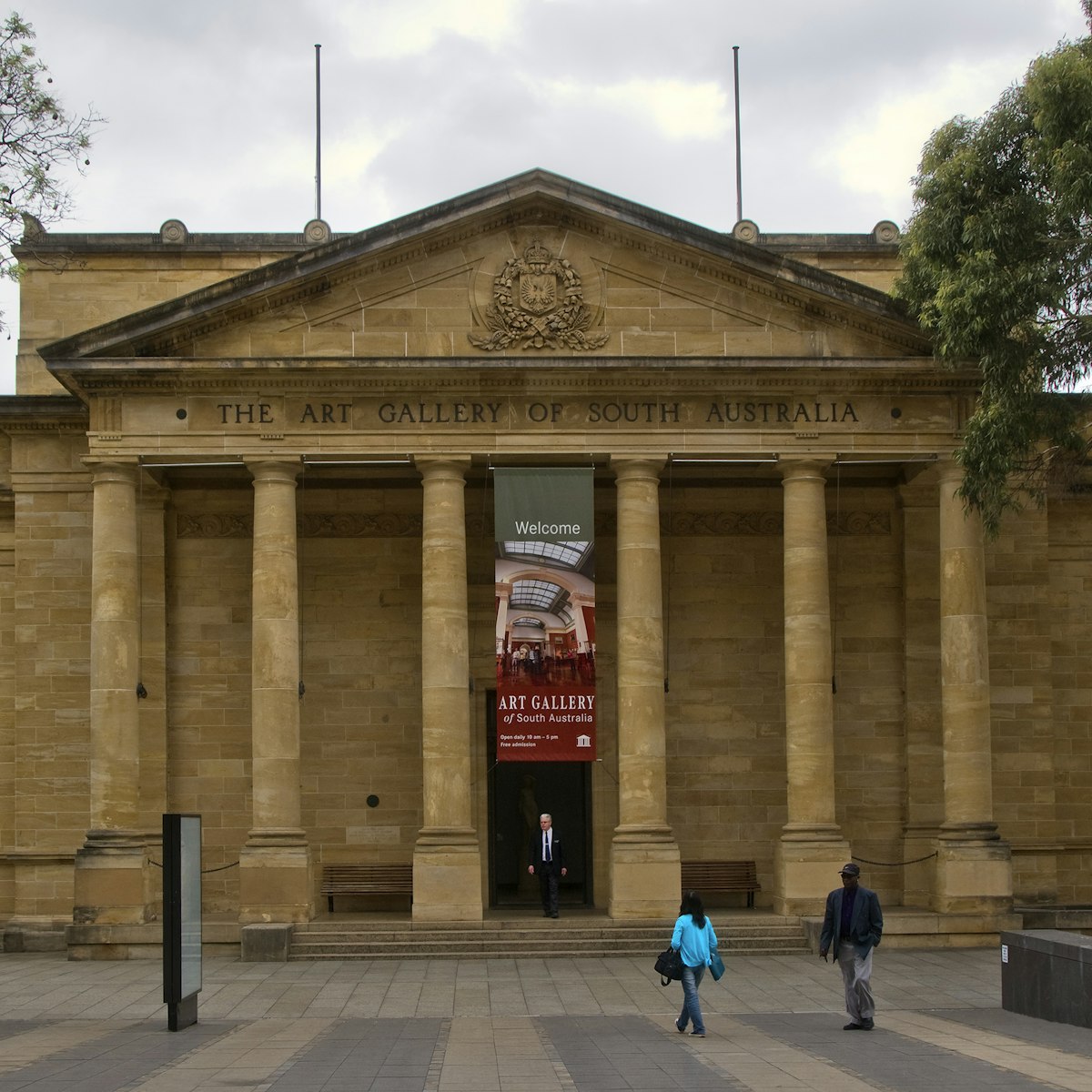 Front entrance (The Elder Wing) of the Art Gallery of South Australia.