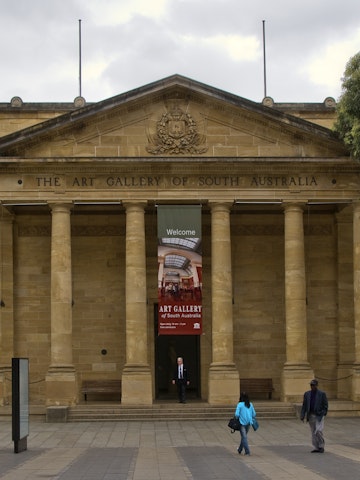 Front entrance (The Elder Wing) of the Art Gallery of South Australia.