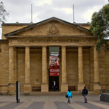 Front entrance (The Elder Wing) of the Art Gallery of South Australia.