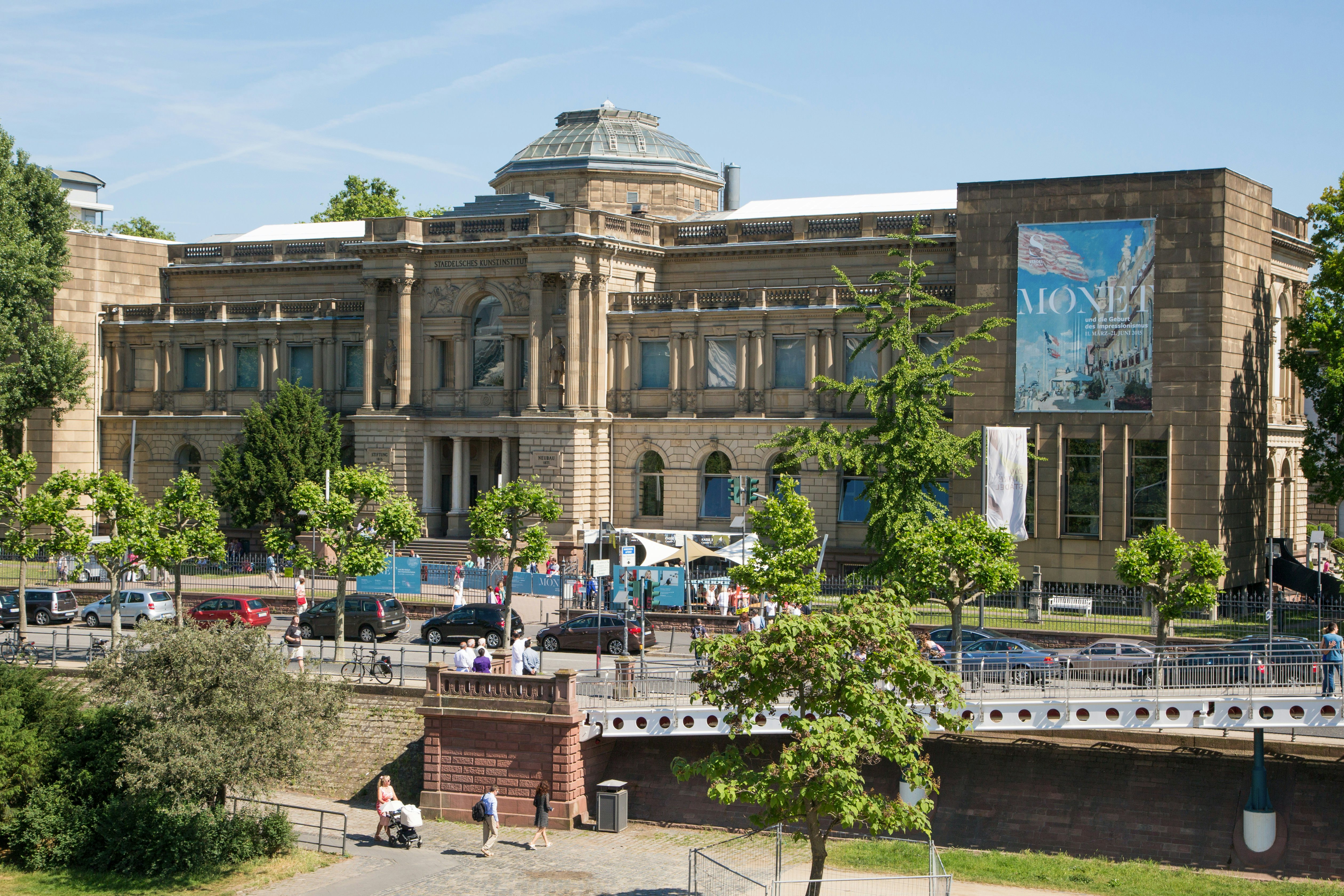 Exterior of Staedelsches Kunstinstitut museum (Museum Staedel), Frankfurt am Main, Hesse, Germany.