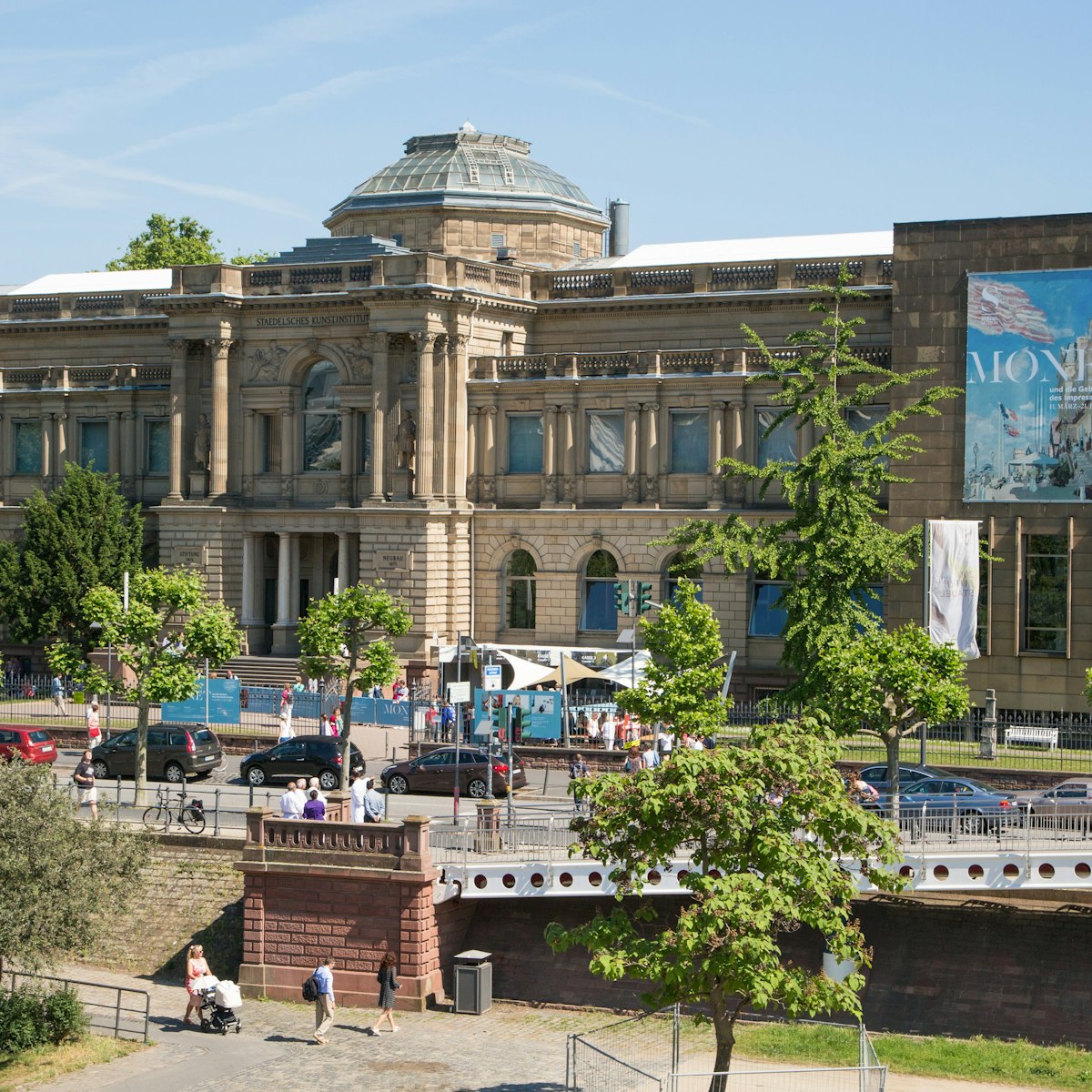 Exterior of Staedelsches Kunstinstitut museum (Museum Staedel), Frankfurt am Main, Hesse, Germany.