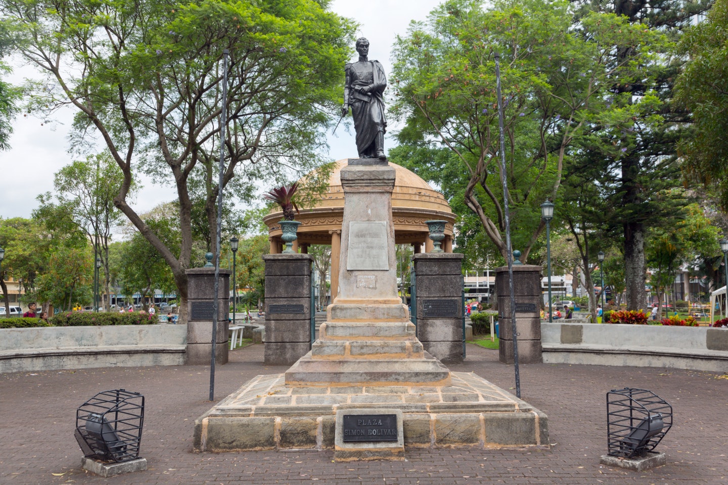 SAN JOSE, COSTA RICA - MAY 17: Simon Bolivar square, monument to Simon Bolivar in San Jose, Costa Rica on May 17, 2014. The monument is located in the central part of San Jose city; Shutterstock ID 383541232; Your name (First / Last): Josh Vogel; GL account no.: 56530; Netsuite department name: Online Design; Full Product or Project name including edition: Digital Content/Sights