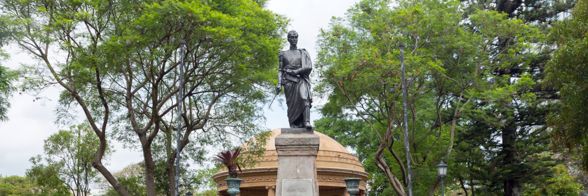 SAN JOSE, COSTA RICA - MAY 17: Simon Bolivar square, monument to Simon Bolivar in San Jose, Costa Rica on May 17, 2014. The monument is located in the central part of San Jose city; Shutterstock ID 383541232; Your name (First / Last): Josh Vogel; GL account no.: 56530; Netsuite department name: Online Design; Full Product or Project name including edition: Digital Content/Sights