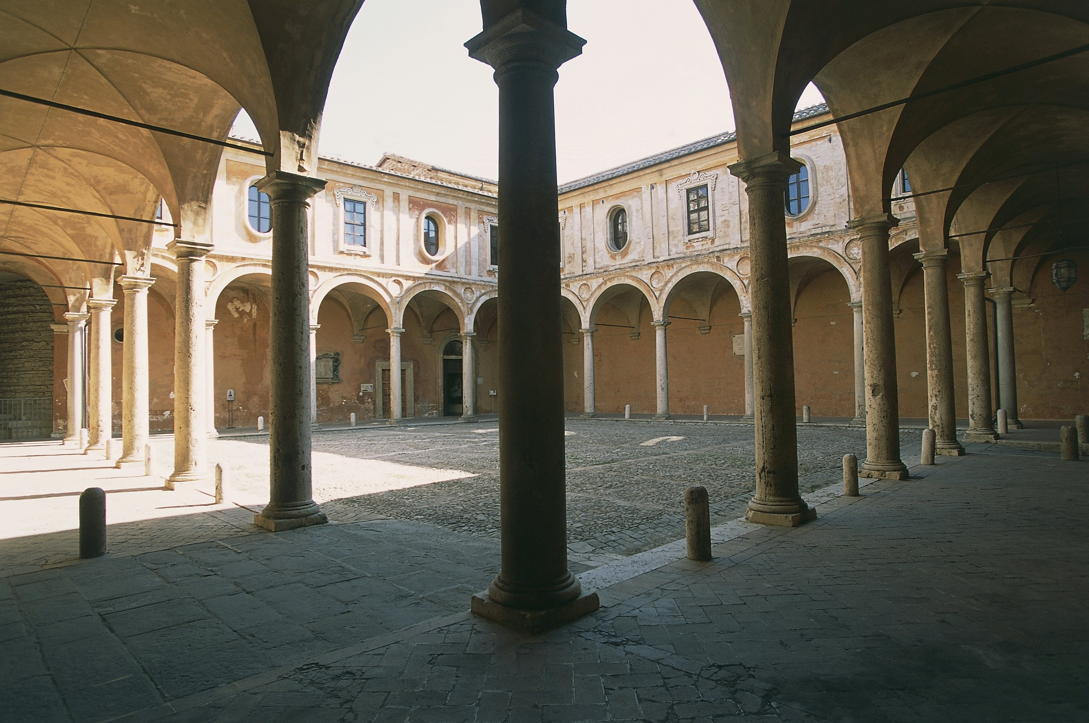 Cloister of Stars (1571), St Peter's Basilica (10th century), Perugia, Umbria, Italy