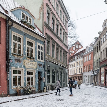 Riga old town at Christmas