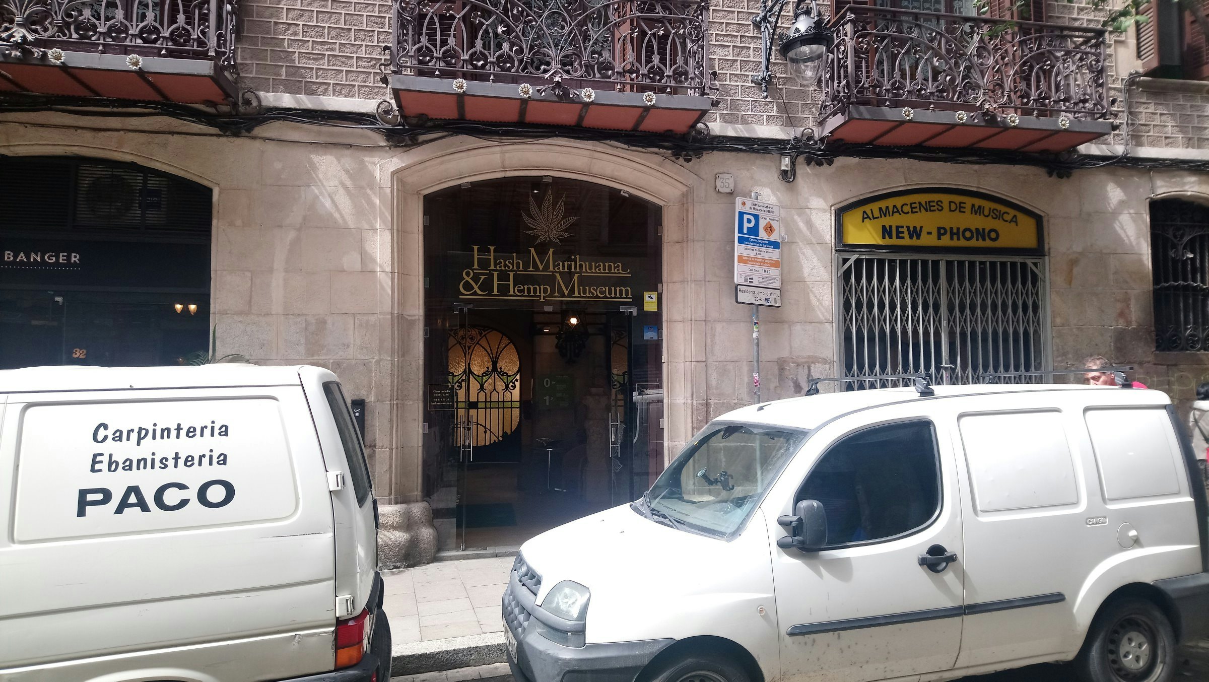 Entrance to the Hash, Marihuana & Hemp Museum