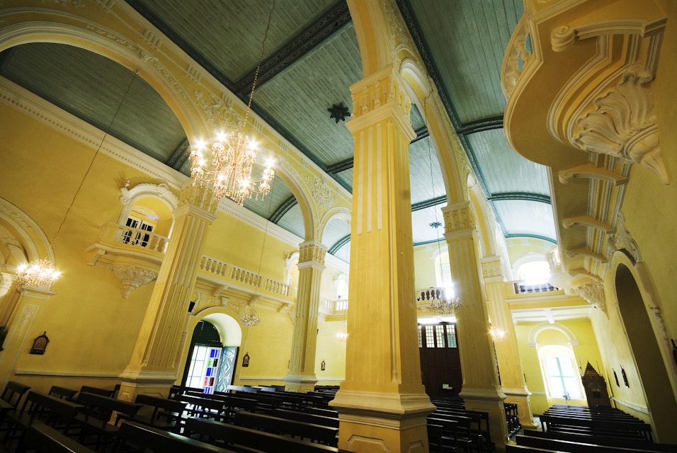 Interior of Church of St Augustine (Igreja de Sao Agostinho).