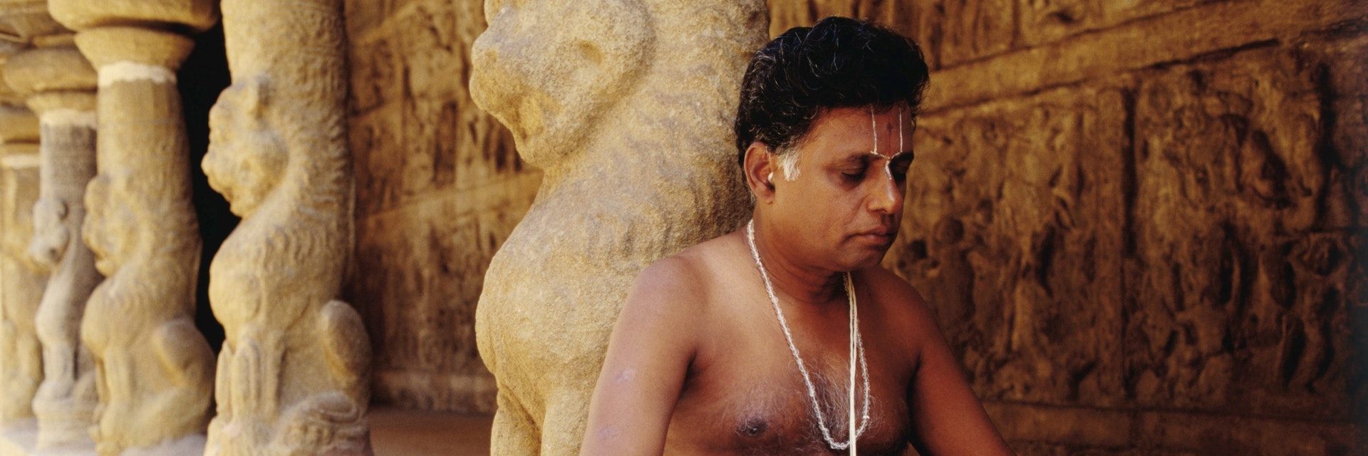 Meditation, Vaikunta Perumal Temple - Kanchipuram, Tamil Nadu