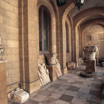 Interiors of a museum, Francesco Ribezzo Provincial Archaeological Museum, Brindisi, Province of Brindisi, Puglia, Italy