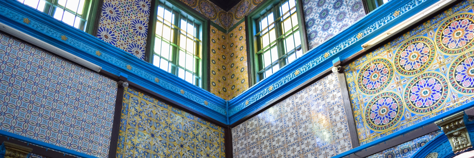 HARA SGHIRA ER RIADH, TUNISIA - JANUARY 3 2017: Ghriba synagogue (Djerba Synagogue). Interior. Hara Seghira (Er-Riadh) jewish village near Houmt Souk town. Tunisia. Northern Africa; Shutterstock ID 694868872; Your name (First / Last): Lauren Keith; GL account no.: 65050; Netsuite department name: Online Editorial; Full Product or Project name including edition: Tunisia Destination Page image update