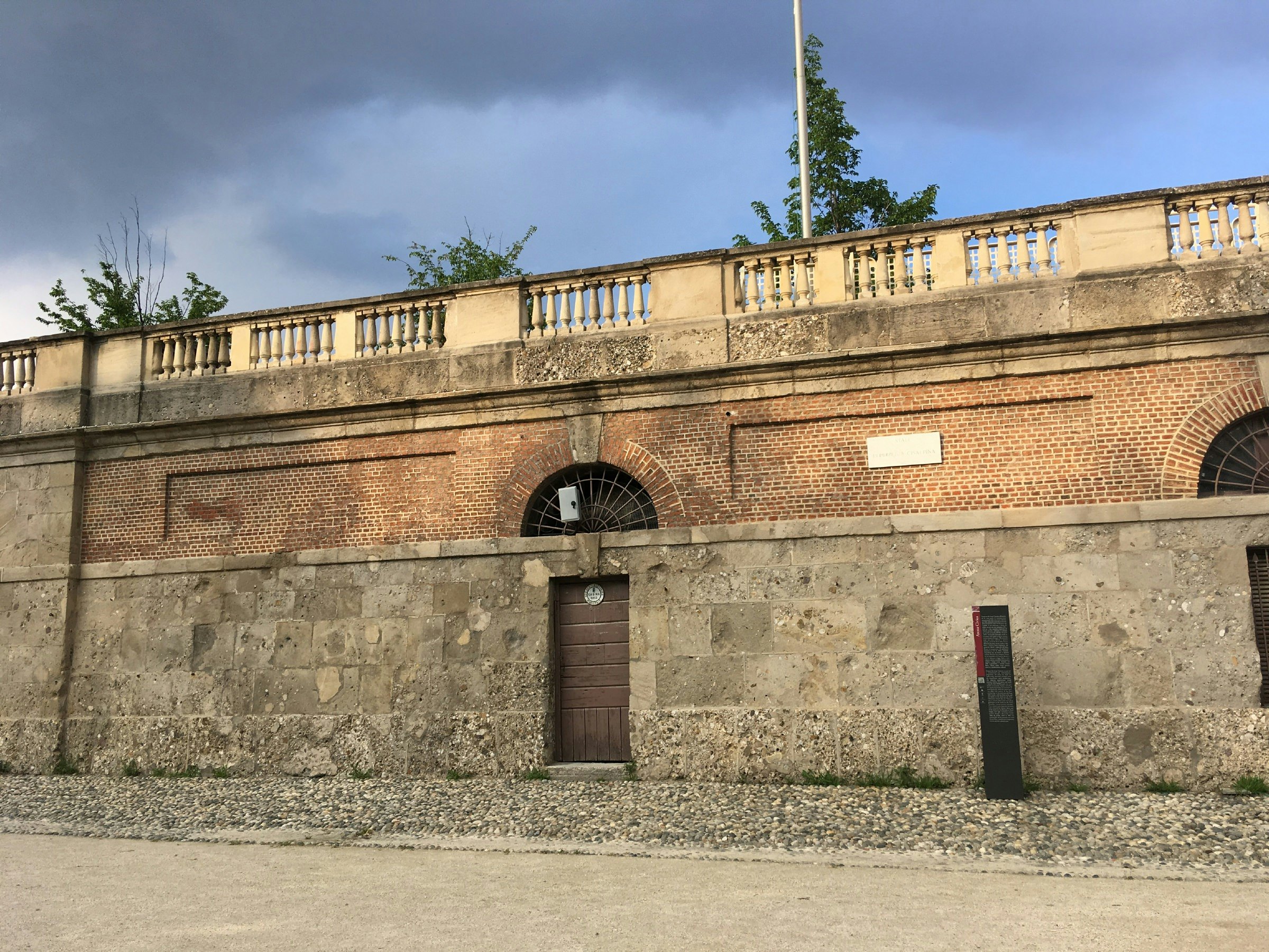 High walls of Arena Civica