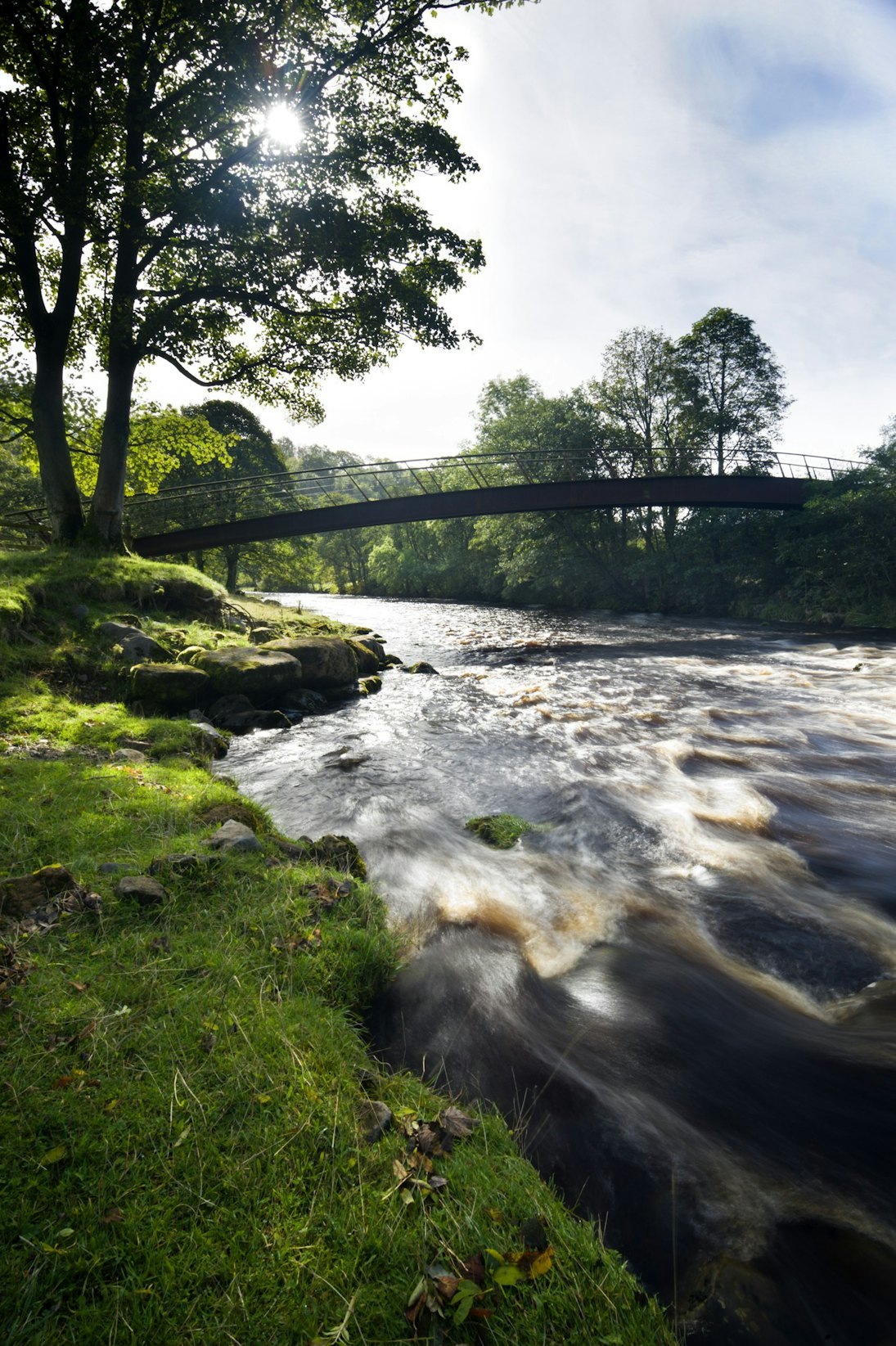New bridge over River Irthing near Willowford Farm.