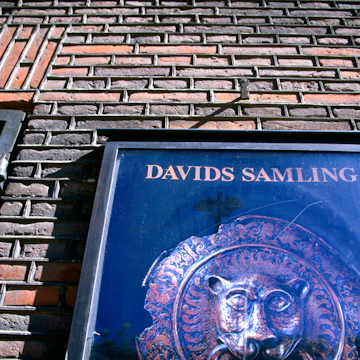 Poster on building housing Davids Samling.