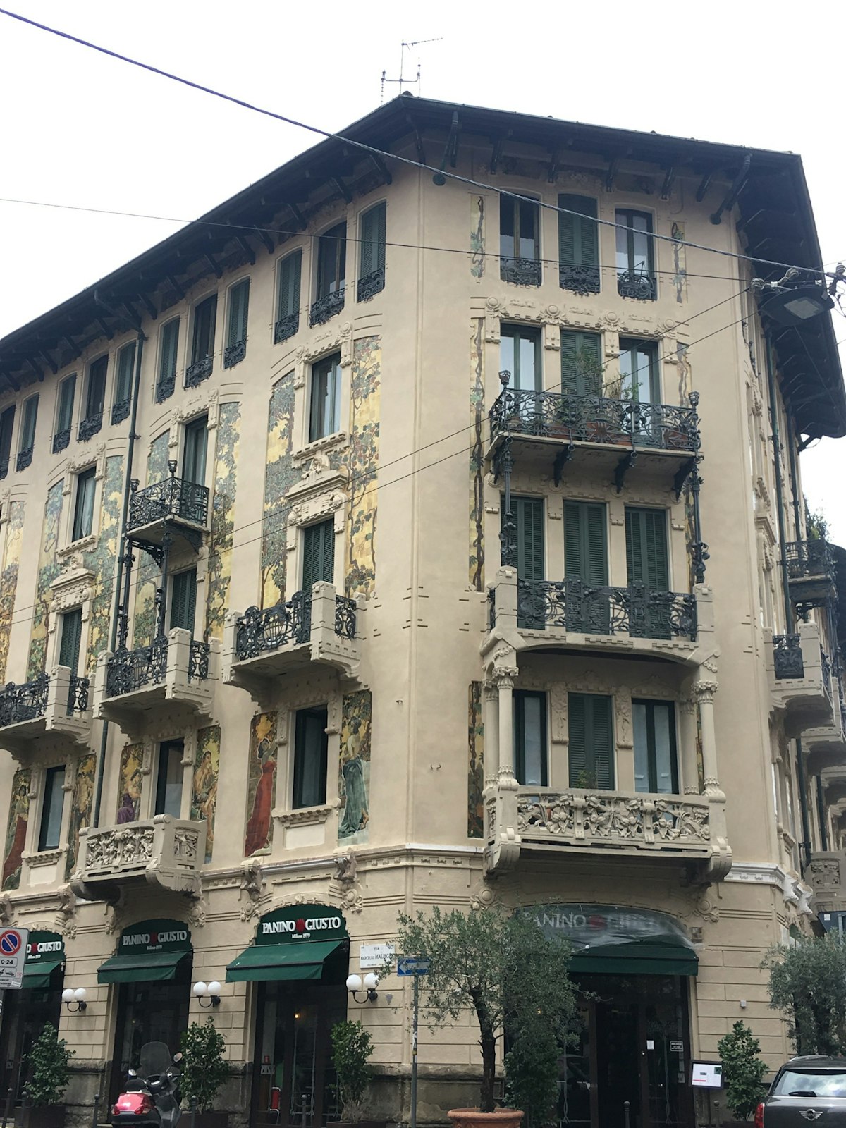 The exterior of Casa Galimberti