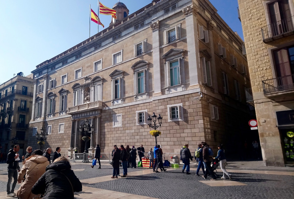 Plaça de Sant Jaume with the Palau de la Generalitat in the background