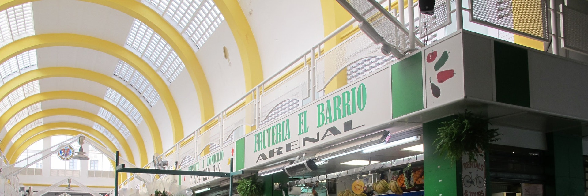 stalls inside market