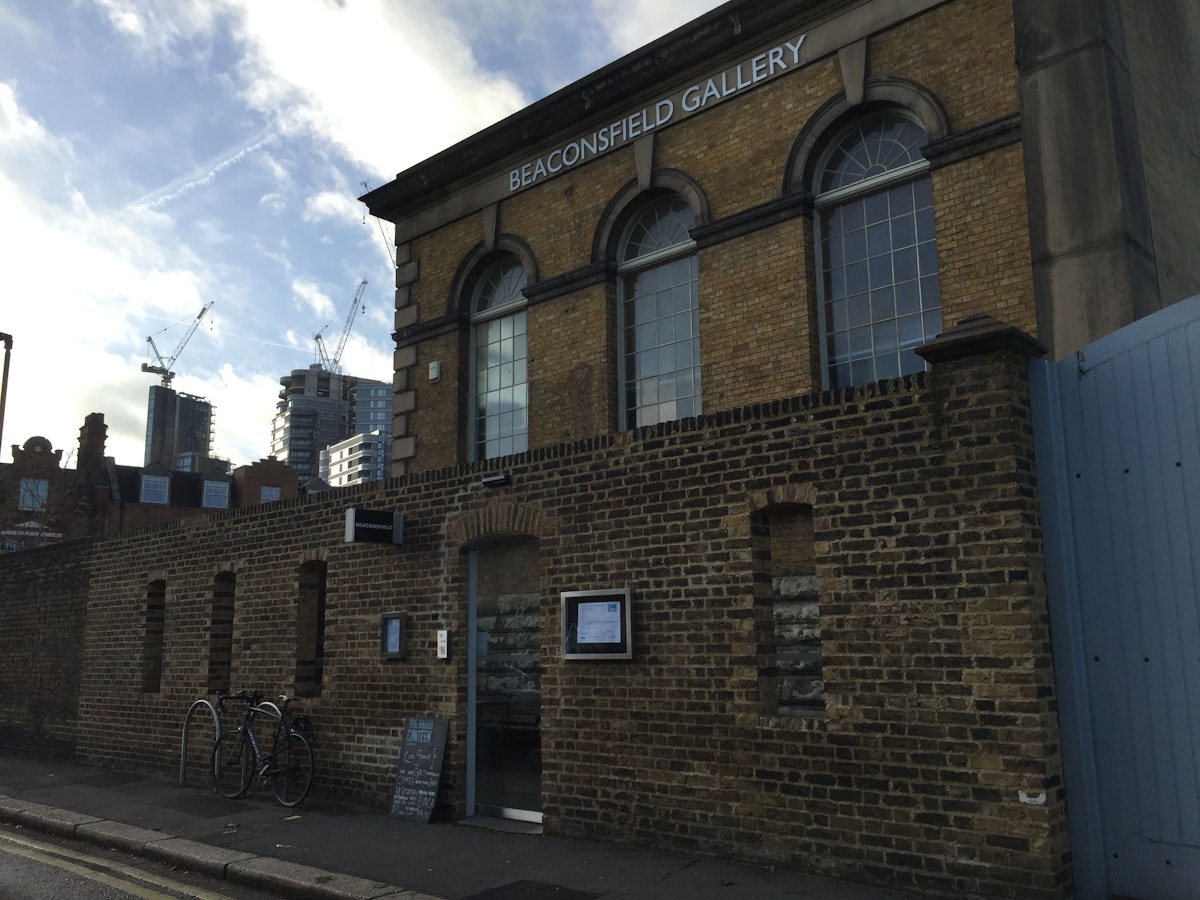 The outside of Beaconsfield Gallery, a contemporary arts space near Vauxhall