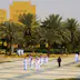 Students in square at National Museum, Riyadh, Riyadh Province, Saudi Arabia