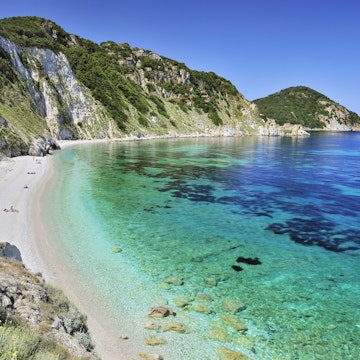 Italy, Tuscany, Elba island, Portoferraio, beach