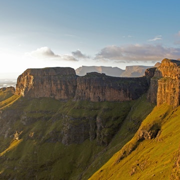 Escarpment above Bannerman Face, Drakensberg, KwaZulu Natal Province, South Africa.