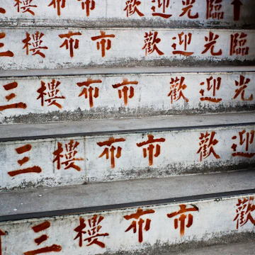 Stairway at Dihua Street Market