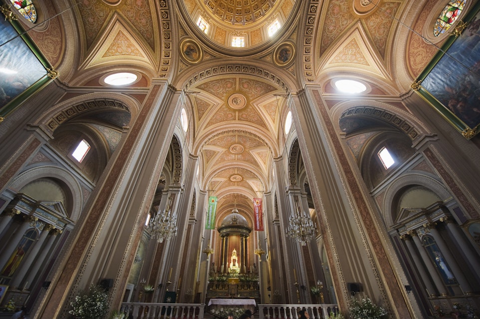 Interior of Morelia Cathedral.