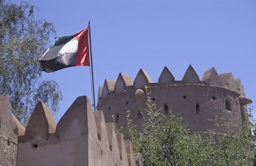 Mud-brick tower of Eastern Fort, Al-Ain, United Arab Emirates