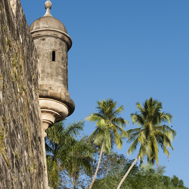Puerto Rico, Old San Juan, section of El Morro Fortress
