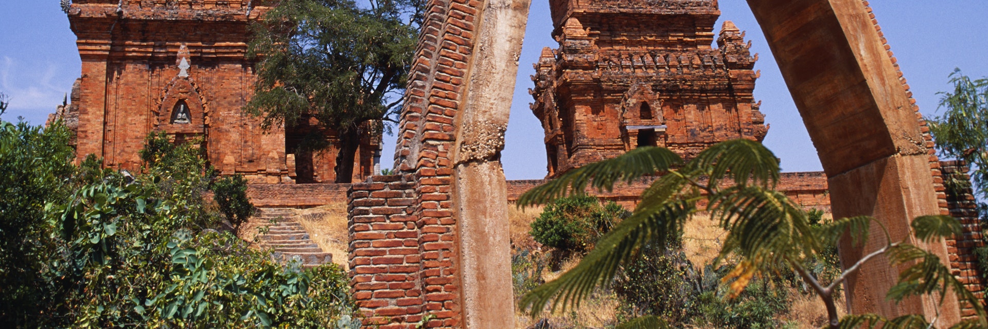 Vietnam, Ninh Thuan Province, Phan Rang. Po Klong Garai Cham Towers.Brick built remnants of the Cham Kingdom of Panduranga, which dates back to 14th Century and the rule of King Jaya Simharvarman III. Not only are the towers famous for their architecture