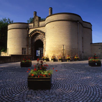 Nottingham Castle Gatehouse, the entrance for visitors and tourists visiting the castle in Nottinghamshire.