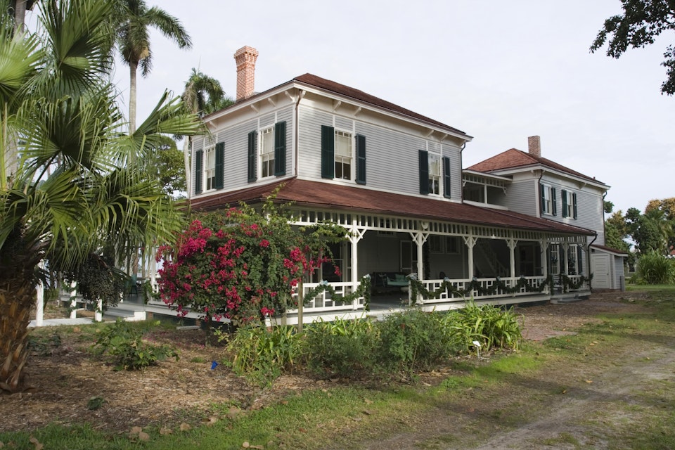 Edison winter home at Edison Estate and Laboratory, Fort Myers, Florida, USA