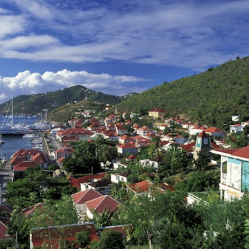 Harbor view Gustavia, St. Barthelemy (St. Barts), French West Indies