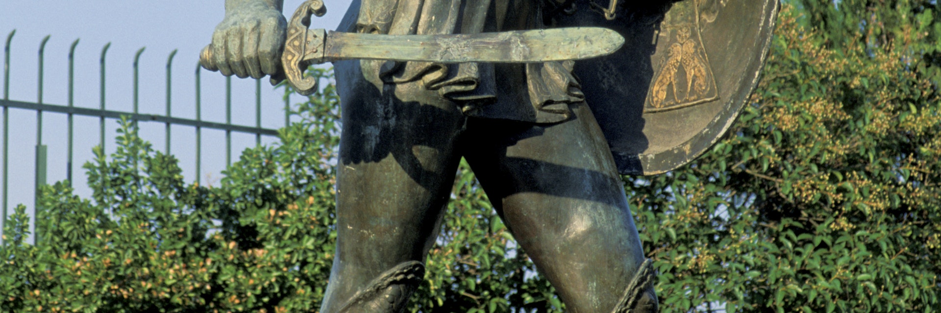 Greece, Sparta, Statue Of King Leonidas, Hero Of Battle At Thermopylae,