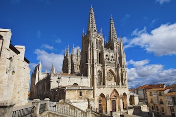 Gothic architecture in Burgos City.