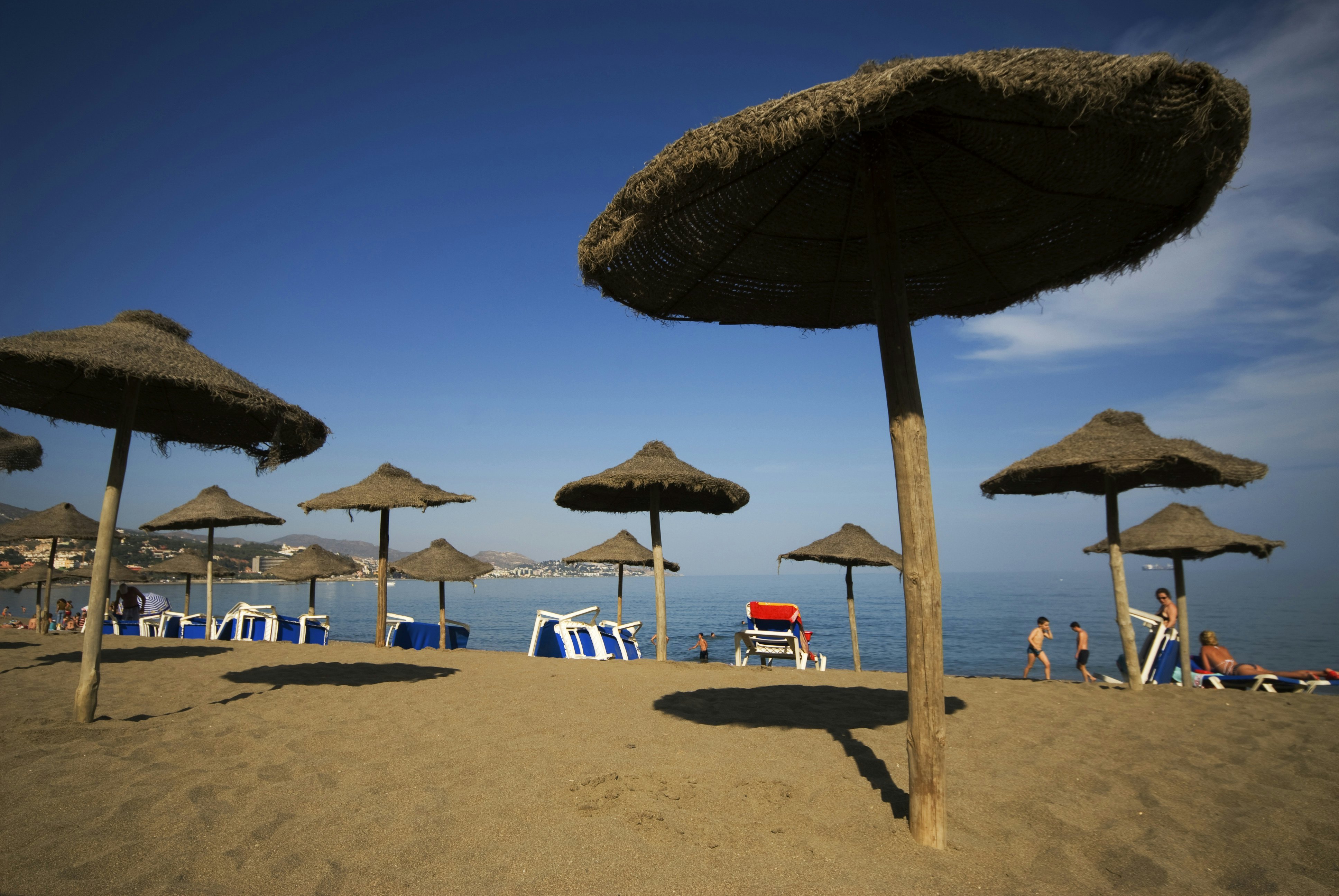 Playa de la Malagueta during off season.
