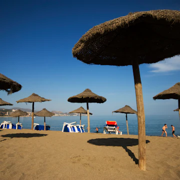 Playa de la Malagueta during off season.