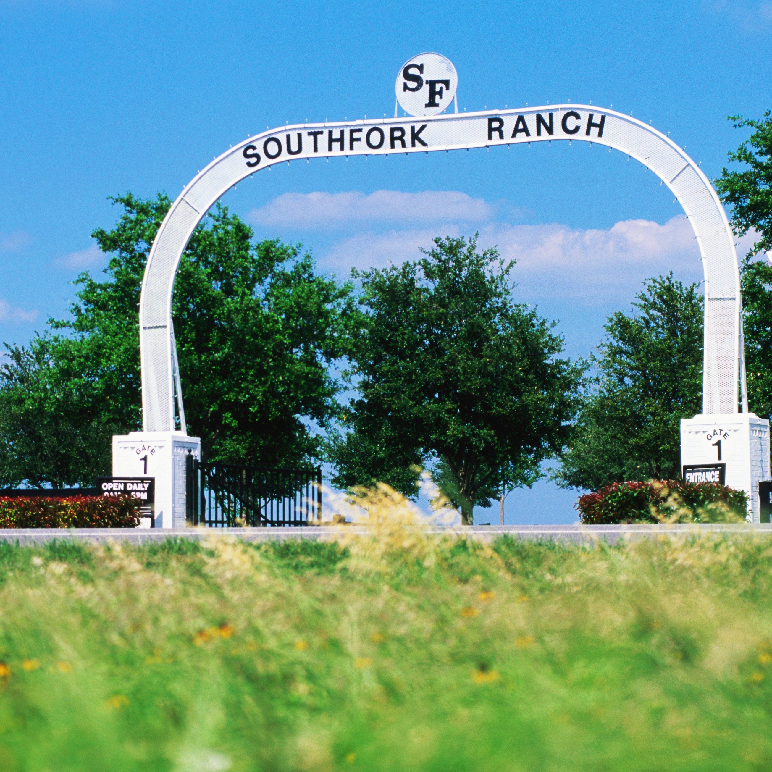 Entrance to Southfork Ranch.