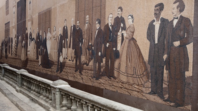 Calle Mercaderes wall mural.