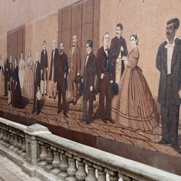 Calle Mercaderes wall mural.