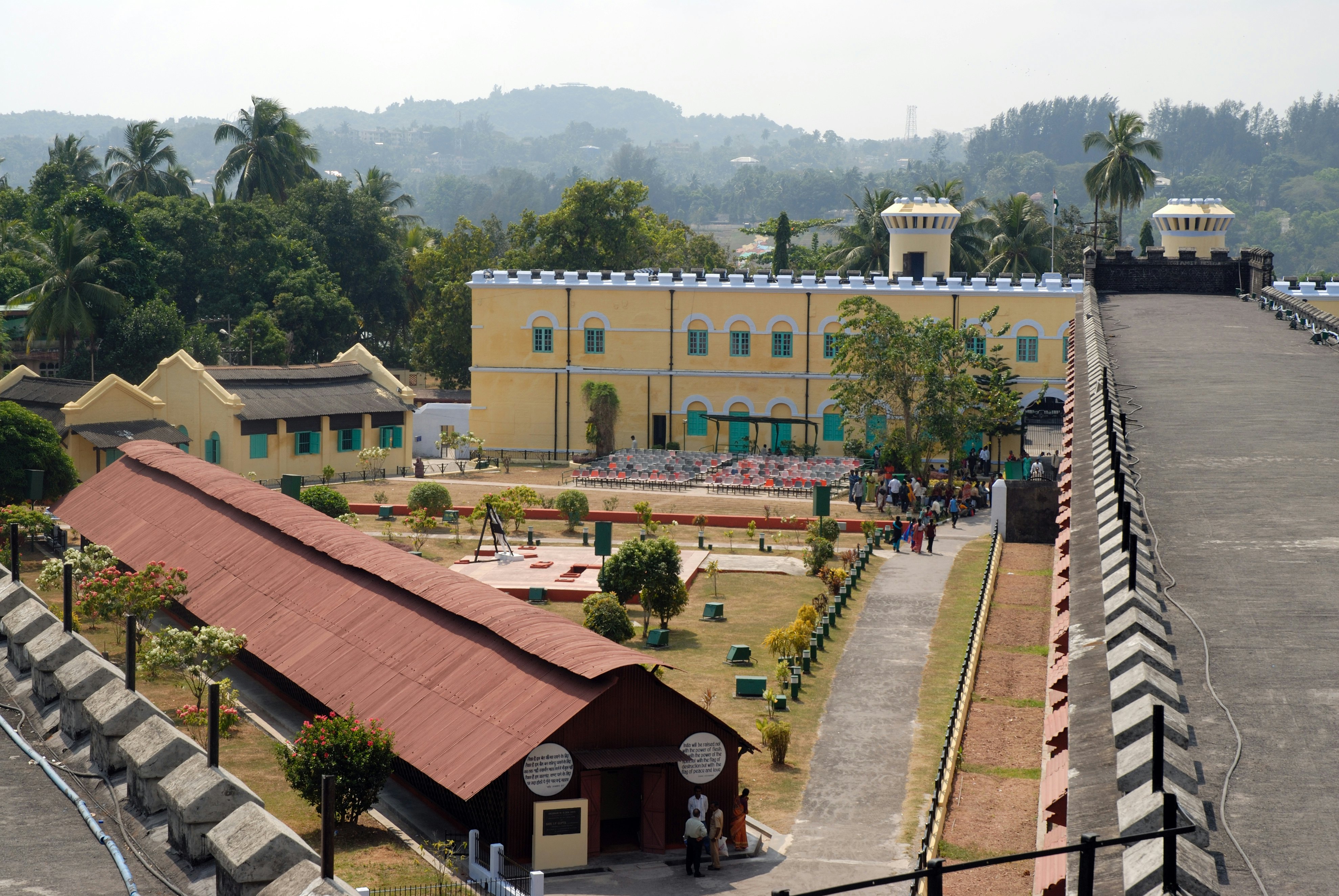 Cellular Jail, so named due to comprising solely of solitary confinement cells, now a National Memorial.