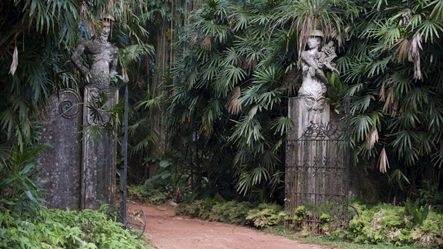 Entrance to Brief Garden, home of Bavis Bawa, brother of renowned architect Geoffrey Bawa.