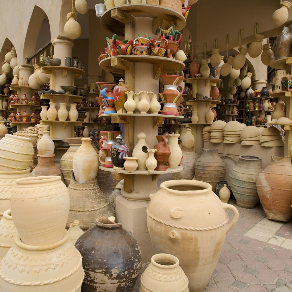 Ceramics for sale at Nizwa Souq.