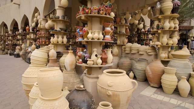 Ceramics for sale at Nizwa Souq.