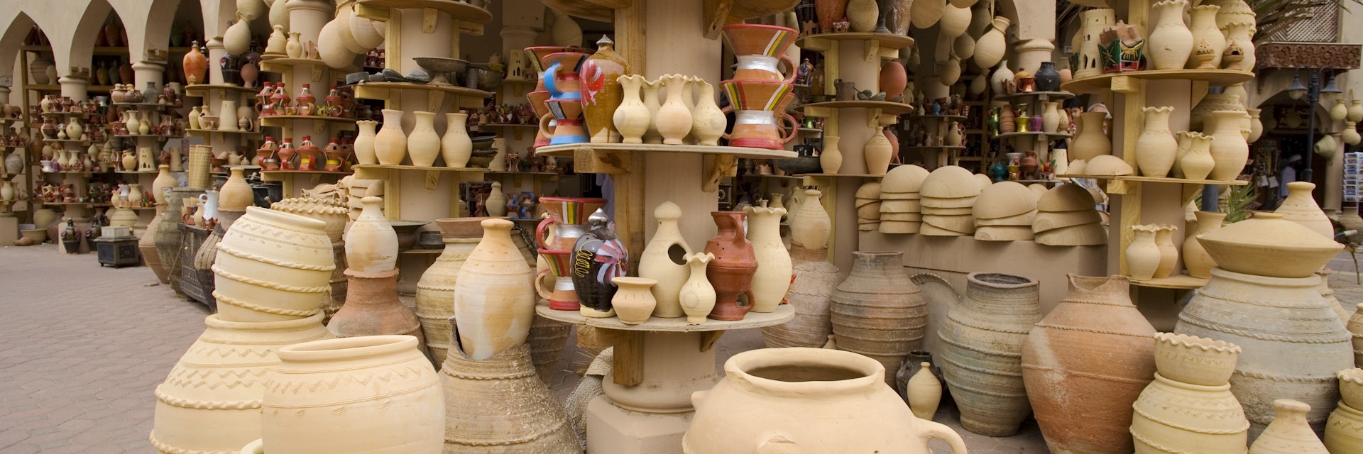 Ceramics for sale at Nizwa Souq.