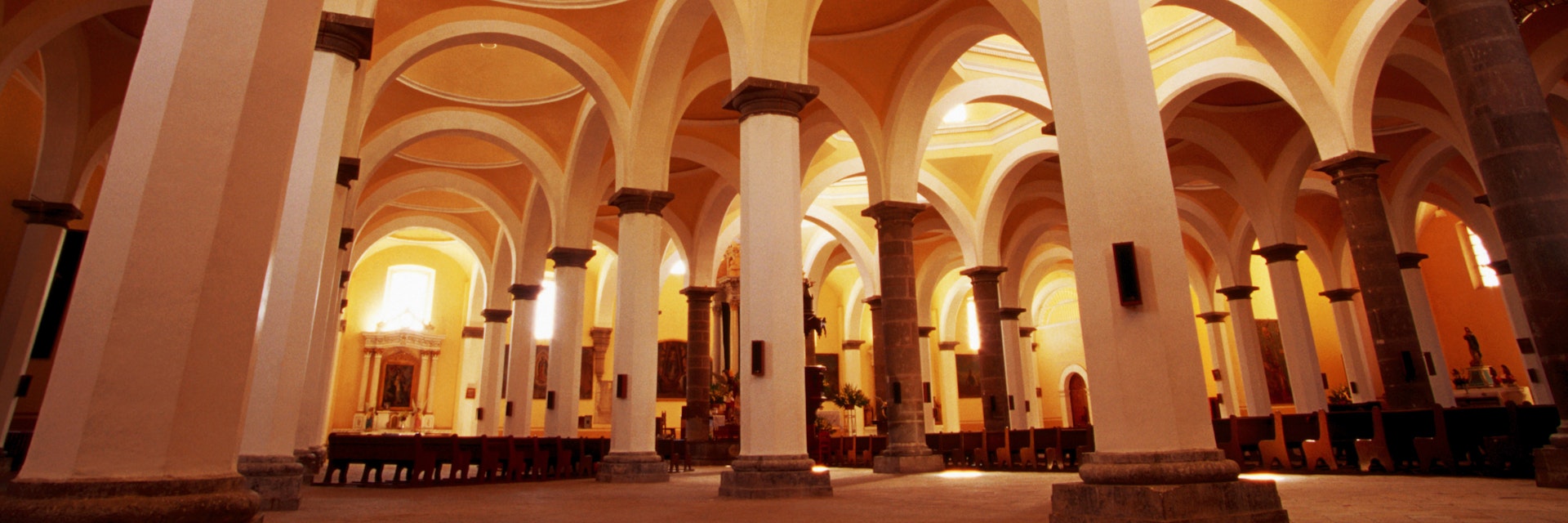 Royal Chapel interior at ex-convent of San Gabriel.